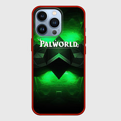 Чехол iPhone 13 Pro Palworld logo green dark