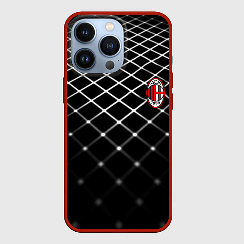 Чехол iPhone 13 Pro Милан футбольный клуб / 3D-Красный – фото 1
