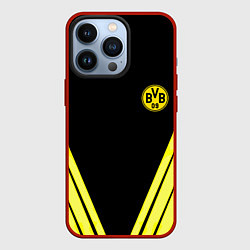 Чехол для iPhone 13 Pro Borussia geometry yellow, цвет: 3D-красный