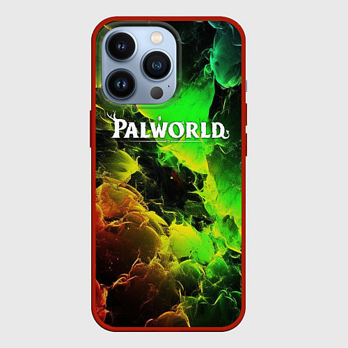 Чехол iPhone 13 Pro Palworld логотип абстракт / 3D-Красный – фото 1