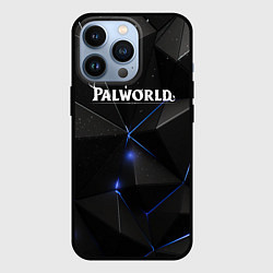 Чехол iPhone 13 Pro Palworld лого на черном стильном фоне