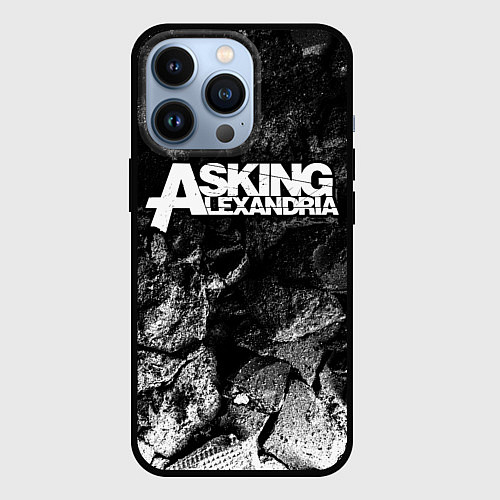 Чехол iPhone 13 Pro Asking Alexandria black graphite / 3D-Черный – фото 1