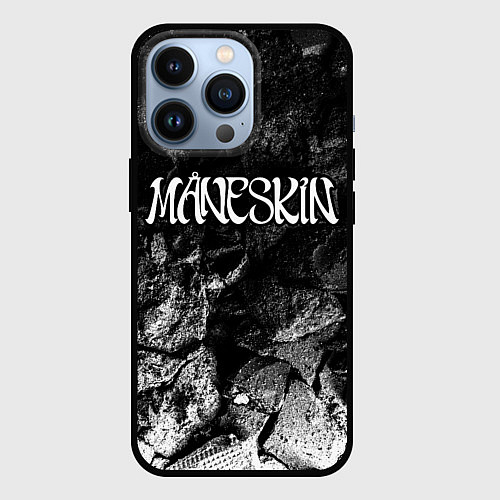 Чехол iPhone 13 Pro Maneskin black graphite / 3D-Черный – фото 1