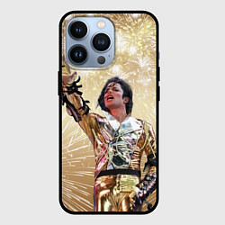 Чехол для iPhone 13 Pro Майкл Джексон с эффектом кисти, цвет: 3D-черный