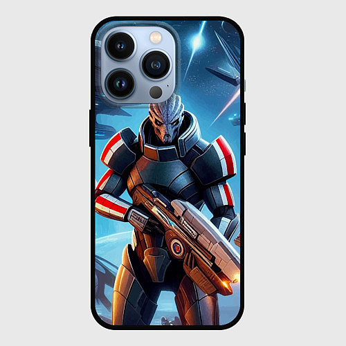 Чехол iPhone 13 Pro Mass Effect - ai art / 3D-Черный – фото 1