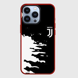 Чехол для iPhone 13 Pro Ювентус спорт краски текстура, цвет: 3D-красный