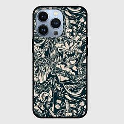 Чехол для iPhone 13 Pro Японская татуировка, цвет: 3D-черный