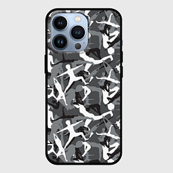 Чехол iPhone 13 Pro Гимнастика - камуфляж