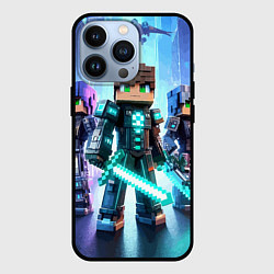 Чехол iPhone 13 Pro Minecraft - characters ai art