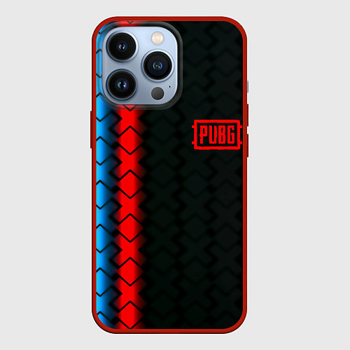 Чехол iPhone 13 Pro ПАБГ игровая коллекция / 3D-Красный – фото 1