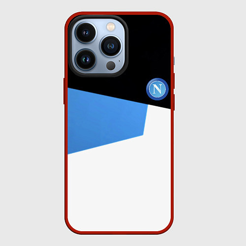 Чехол iPhone 13 Pro Napoli sport geometry / 3D-Красный – фото 1