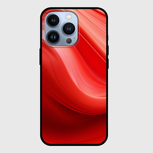 Чехол iPhone 13 Pro Красная волна / 3D-Черный – фото 1
