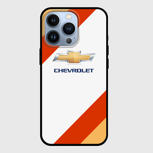 Чехол iPhone 13 Pro Chevrolet line / 3D-Черный – фото 1