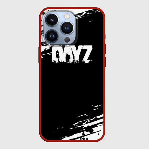 Чехол iPhone 13 Pro Dayz текстура краски / 3D-Красный – фото 1
