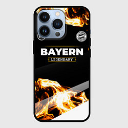 Чехол для iPhone 13 Pro Bayern legendary sport fire, цвет: 3D-черный