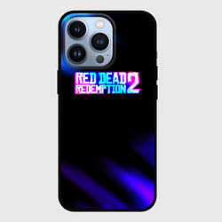 Чехол для iPhone 13 Pro Red dead redemption неоновые краски, цвет: 3D-черный