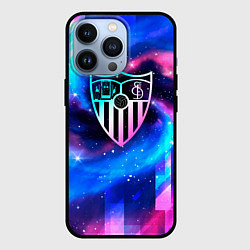 Чехол для iPhone 13 Pro Sevilla неоновый космос, цвет: 3D-черный