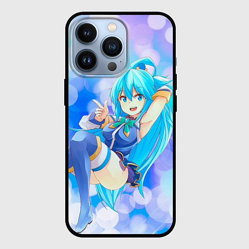 Чехол iPhone 13 Pro Аква из Коносубы / 3D-Черный – фото 1