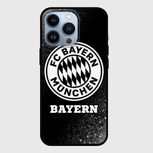 Чехол iPhone 13 Pro Bayern sport на темном фоне / 3D-Черный – фото 1