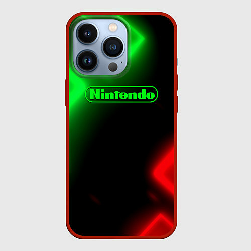 Чехол iPhone 13 Pro Nintendo игровой мир / 3D-Красный – фото 1