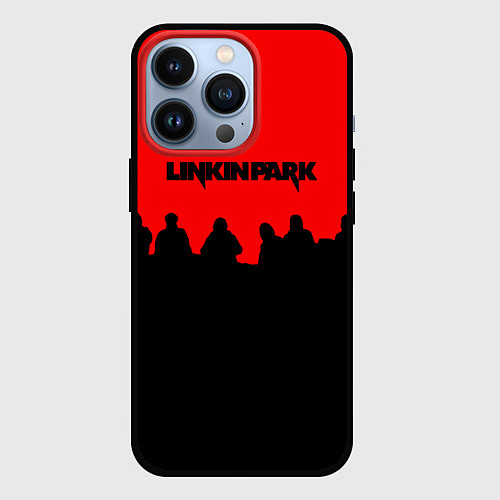 Чехол iPhone 13 Pro Linkin park rock team / 3D-Черный – фото 1