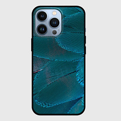 Чехол iPhone 13 Pro Зеленые перья птицы