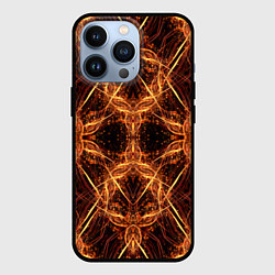 Чехол для iPhone 13 Pro Светящийся абстрактный пришелец, цвет: 3D-черный