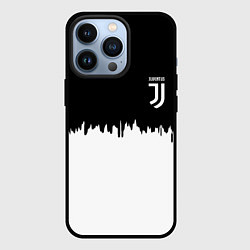 Чехол iPhone 13 Pro Juventus белый огонь текстура