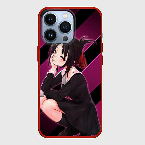 Чехол iPhone 13 Pro Кагуя из Kaguya sama wa Kokurasetai / 3D-Красный – фото 1