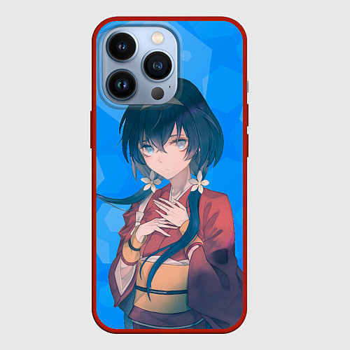 Чехол iPhone 13 Pro Кека Изуми из Бродячих псов / 3D-Красный – фото 1