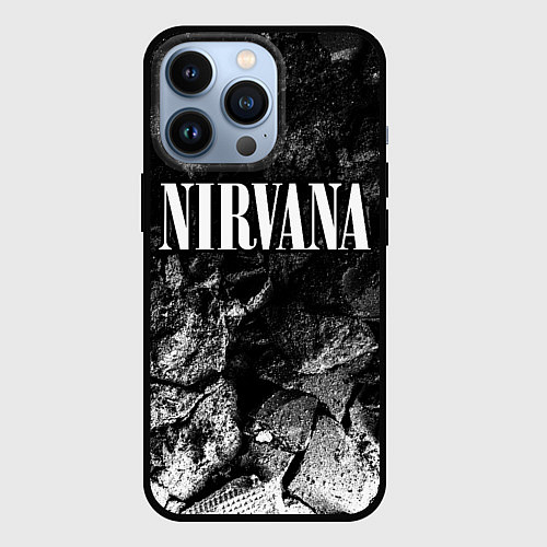 Чехол iPhone 13 Pro Nirvana black graphite / 3D-Черный – фото 1