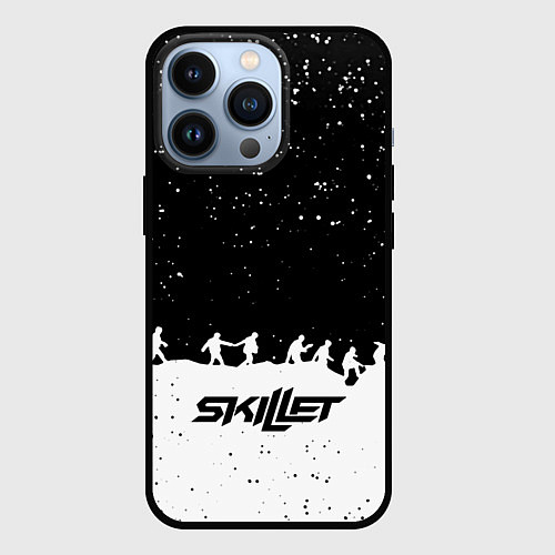 Чехол iPhone 13 Pro Skillet rock music band / 3D-Черный – фото 1