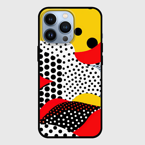 Чехол iPhone 13 Pro Вихревая иллюзия / 3D-Черный – фото 1