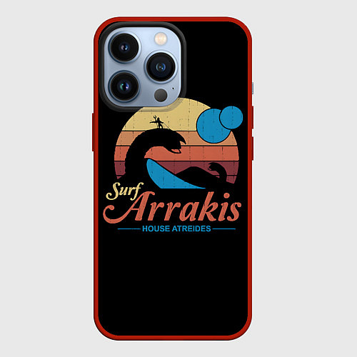 Чехол iPhone 13 Pro Арракис Дюна Шаи-Хулуд / 3D-Красный – фото 1