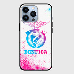 Чехол iPhone 13 Pro Benfica neon gradient style