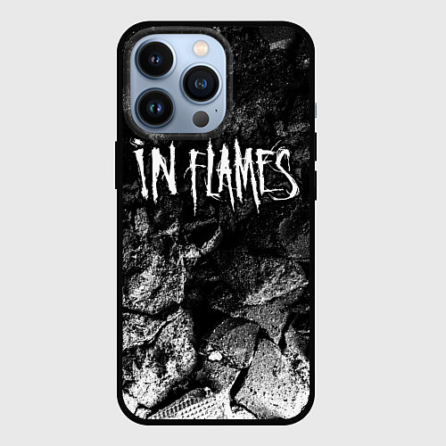 Чехол iPhone 13 Pro In Flames black graphite / 3D-Черный – фото 1