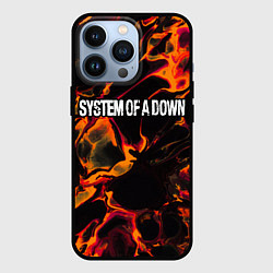 Чехол iPhone 13 Pro System of a Down red lava