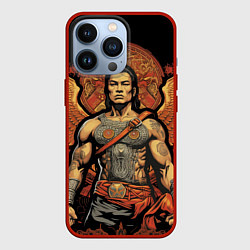 Чехол iPhone 13 Pro Муай тай боец с крыльями за спиной