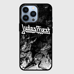 Чехол iPhone 13 Pro Judas Priest black graphite