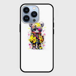 Чехол iPhone 13 Pro Медвежонок аниме в стиле pop art