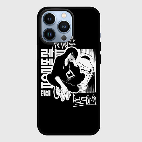 Чехол iPhone 13 Pro Solo leveling Street style / 3D-Черный – фото 1