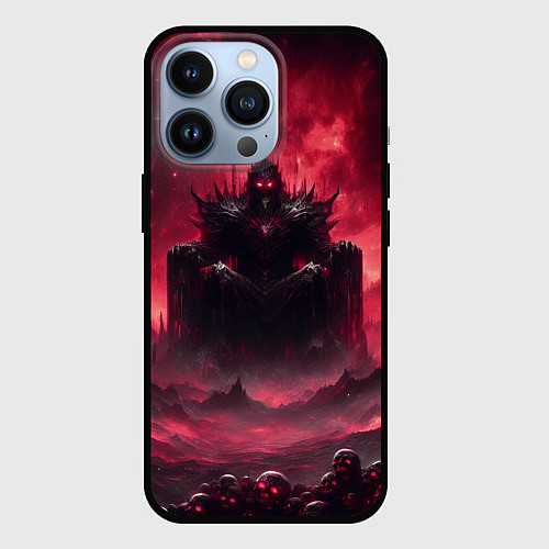 Чехол iPhone 13 Pro Бог крови Кхорн нейросеть / 3D-Черный – фото 1