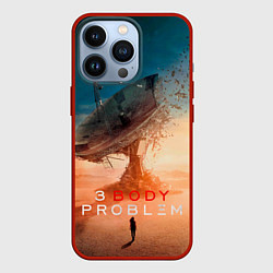 Чехол для iPhone 13 Pro Задача трёх тел, цвет: 3D-красный