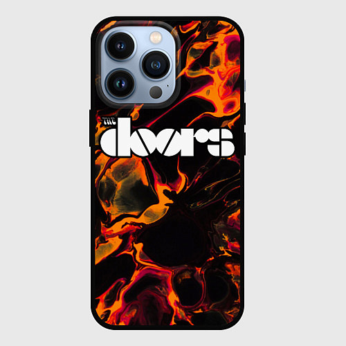 Чехол iPhone 13 Pro The Doors red lava / 3D-Черный – фото 1