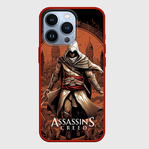 Чехол iPhone 13 Pro Assassins creed город в песках / 3D-Красный – фото 1