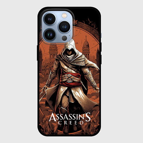 Чехол iPhone 13 Pro Assassins creed город в песках / 3D-Черный – фото 1