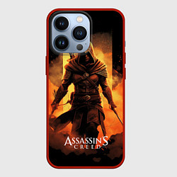 Чехол iPhone 13 Pro Assassins creed пустыня на фоне