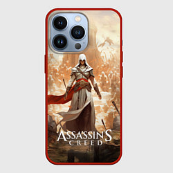 Чехол для iPhone 13 Pro Assassins creed старинный город, цвет: 3D-красный