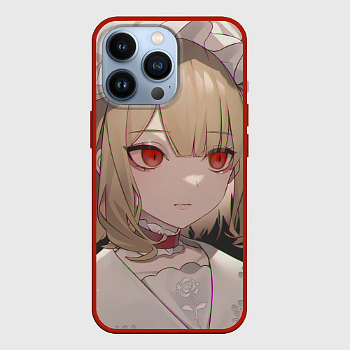 Чехол iPhone 13 Pro Touhou Project Flandre милая / 3D-Красный – фото 1