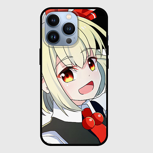 Чехол iPhone 13 Pro Touhou Project Rumia happy / 3D-Черный – фото 1